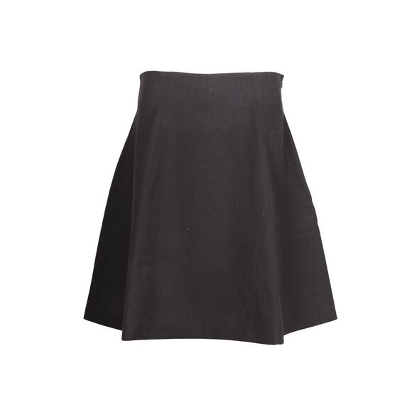 Miu Miu Skater-Style Mini Skirt in Black Cotton - Picture 1 of 6